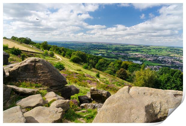 Otley Chevin Print by Alison Chambers