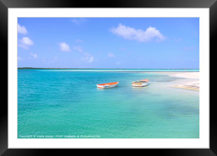 Caribbean Paradise Framed Mounted Print by Kasia Design
