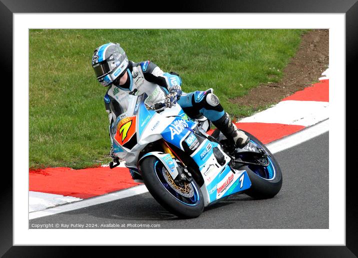 Pirelli National Junior Superstock- Brands Hatch Framed Mounted Print by Ray Putley