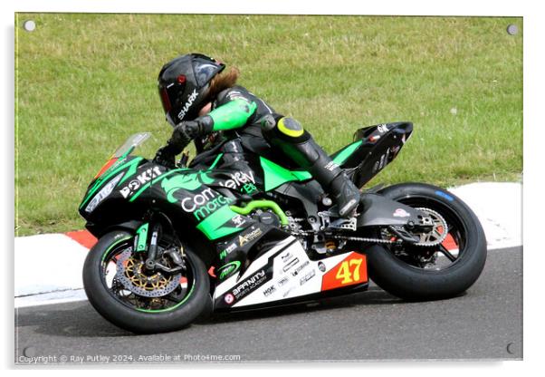 Pirelli National Junior Superstock- Brands Hatch  Acrylic by Ray Putley