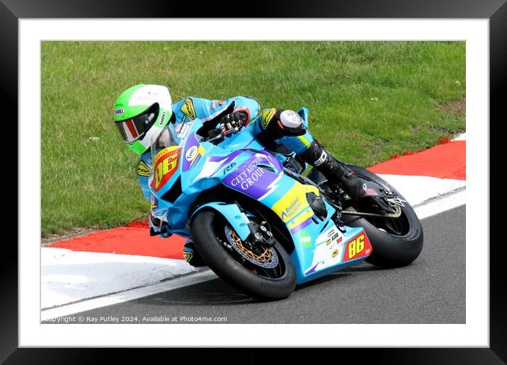 Pirelli National Junior Superstock- Brands Hatch  Framed Mounted Print by Ray Putley