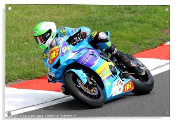 Pirelli National Junior Superstock- Brands Hatch  Acrylic by Ray Putley