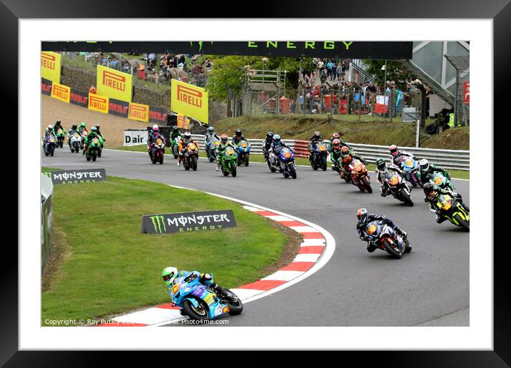Pirelli National Junior Superstock- Brands Hatch 2 Framed Mounted Print by Ray Putley