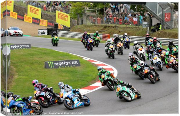 Pirelli National Junior Superstock- Brands Hatch 2 Canvas Print by Ray Putley