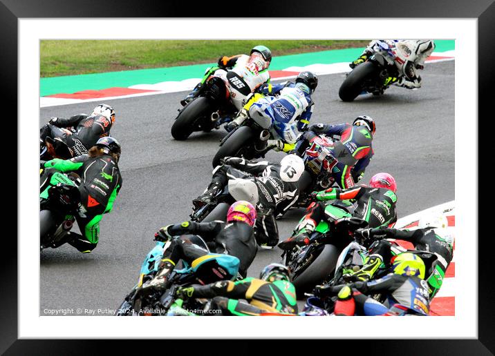 Pirelli National Junior Superstock- Brands Hatch 2 Framed Mounted Print by Ray Putley