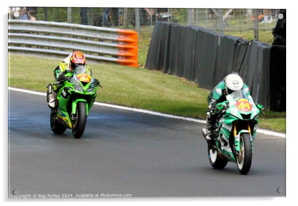 Pirelli National Junior Superstock- Brands Hatch 2023 Acrylic by Ray Putley
