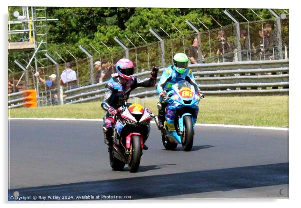 Pirelli National Junior Superstock- Brands Hatch 2023 Acrylic by Ray Putley