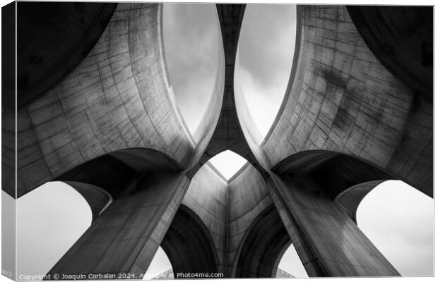 An enthralling black and white photograph of two m Canvas Print by Joaquin Corbalan