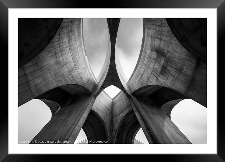 An enthralling black and white photograph of two m Framed Mounted Print by Joaquin Corbalan