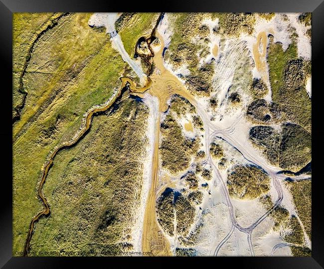Eòrapaidh Sand Dunes, Isle of Lewis  Framed Print by Bradley Taylor
