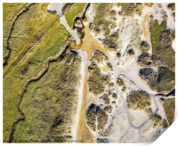 Eòrapaidh Sand Dunes, Isle of Lewis  Print by Bradley Taylor
