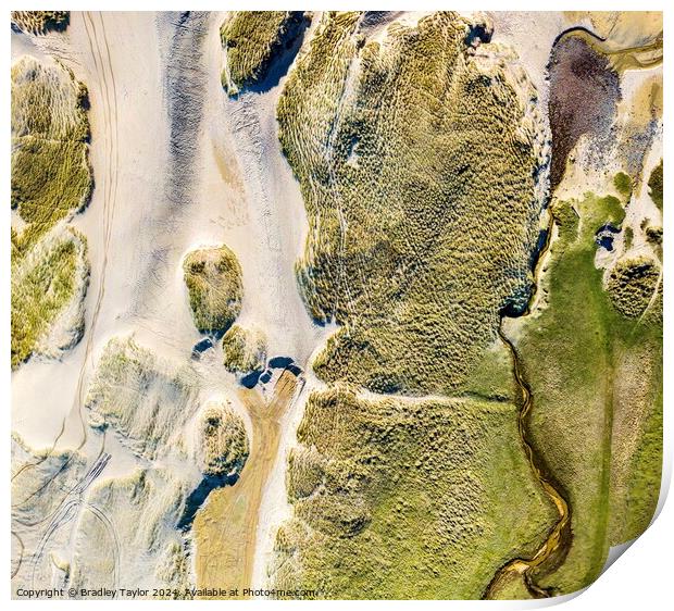Eoropie Sand Dunes, Scotland Print by Bradley Taylor
