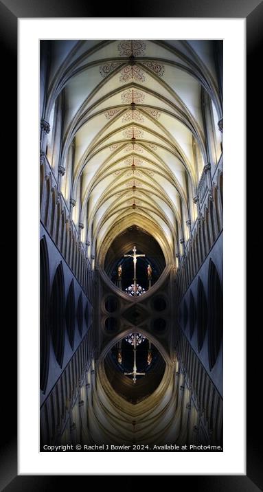 Wells Cathedral Interior Framed Mounted Print by RJ Bowler