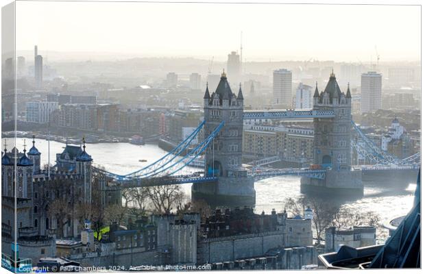 The Famous Tower Bridge Canvas Print by Paul Chambers