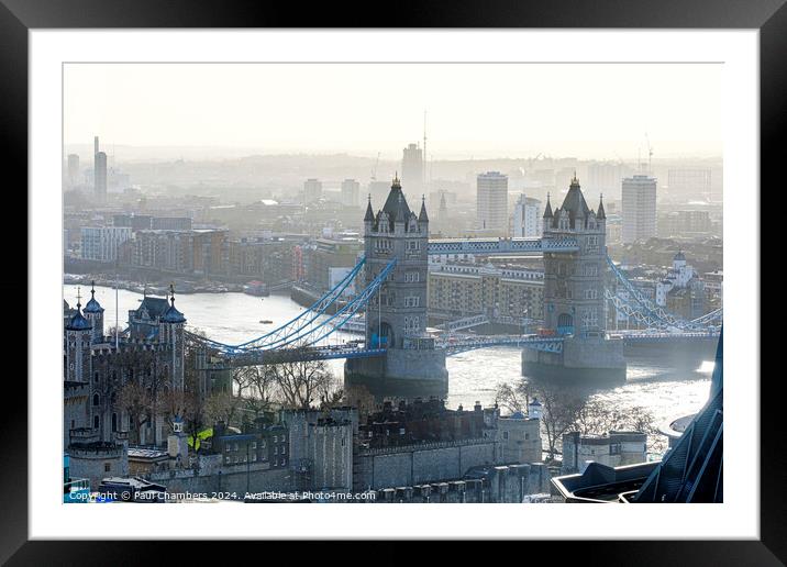 The Famous Tower Bridge Framed Mounted Print by Paul Chambers