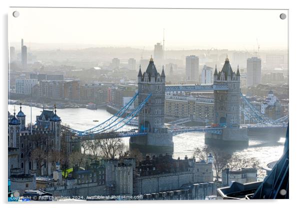 The Famous Tower Bridge Acrylic by Paul Chambers