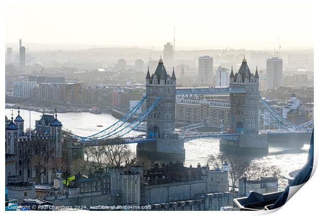 The Famous Tower Bridge Print by Paul Chambers