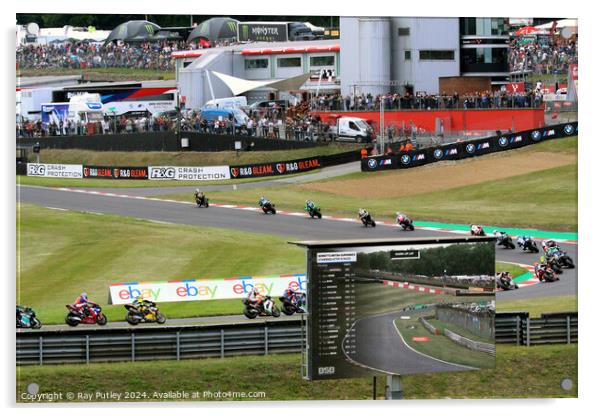 Bennets British Superbike Championship - Brands Hatch 2023 Acrylic by Ray Putley