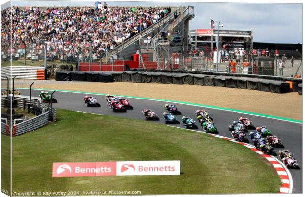 Bennets British Superbike Championship - Brands Hatch 2023 Canvas Print by Ray Putley