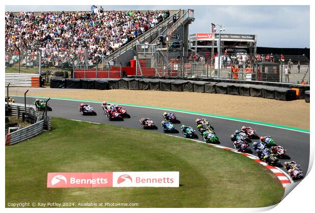 Bennets British Superbike Championship - Brands Hatch 2023 Print by Ray Putley