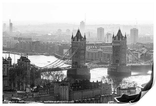 The Famous Tower Bridge Print by Paul Chambers