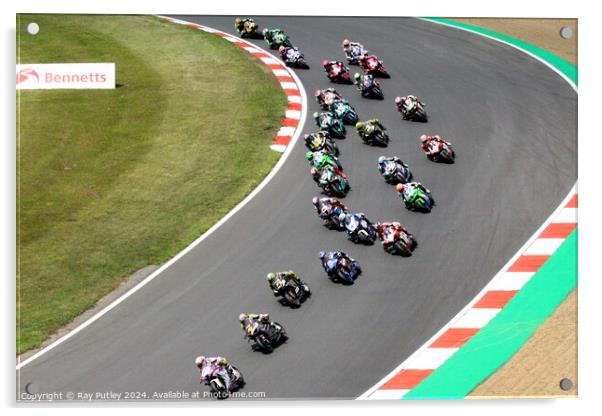 Bennets British Superbike Championship - Brands Hatch 2023 Acrylic by Ray Putley