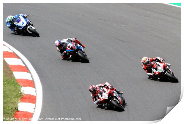 Bennets British Superbike Championship - Brands Hatch 2023 Print by Ray Putley