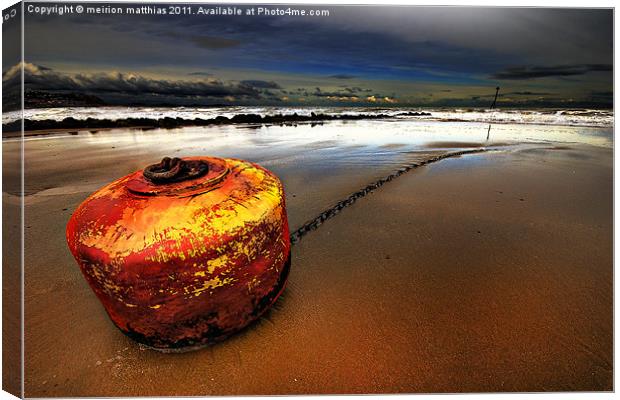 stormy buoy Canvas Print by meirion matthias