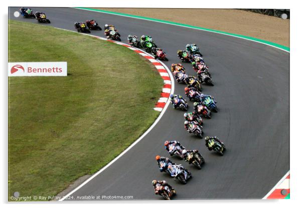 Pirelli National Superstock Championship - Brands Hatch 2023 Acrylic by Ray Putley