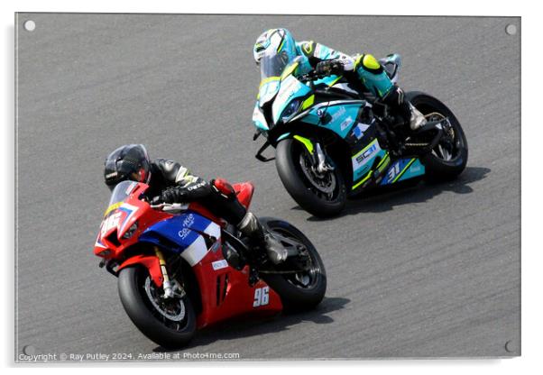 Pirelli National Superstock Championship - Brands Hatch 2023 Acrylic by Ray Putley