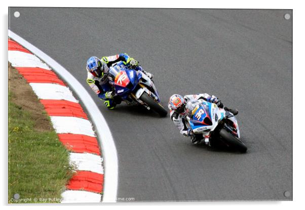 Pirelli National Superstock Championship - Brands Hatch 2023 Acrylic by Ray Putley