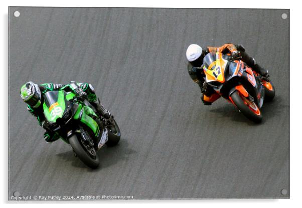 Pirelli National Superstock Championship - Brands Hatch 2023 Acrylic by Ray Putley