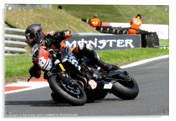 ABK Beer 0% BMW Motorrad F 900 R Cup - Brands Hatch 2023 Acrylic by Ray Putley