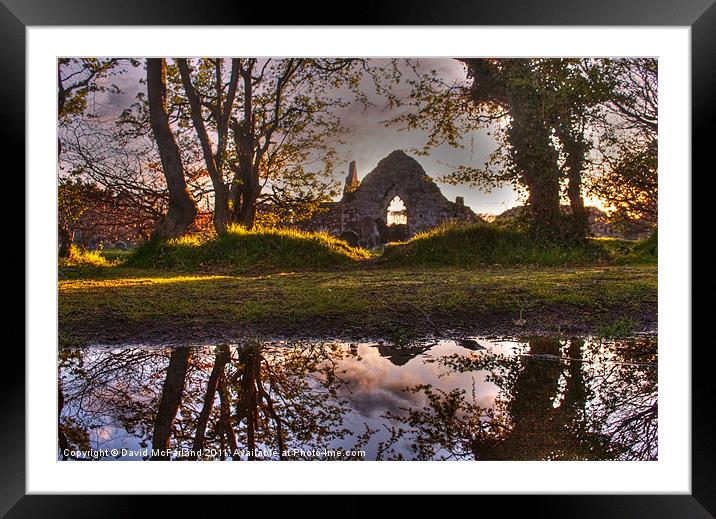 Friary of Reflection Framed Mounted Print by David McFarland