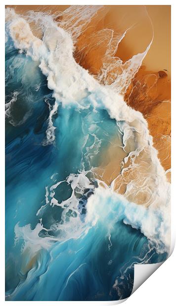 Sandy Beach Print by Bahadir Yeniceri