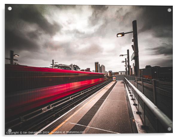 Docklands Light Railway Acrylic by Ian Donaldson