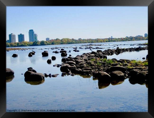 Low water in the Ottawa RIver Framed Print by Stephanie Moore