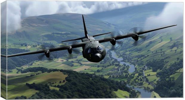 Lockheed Martin C-130J Super Hercules Canvas Print by Airborne Images