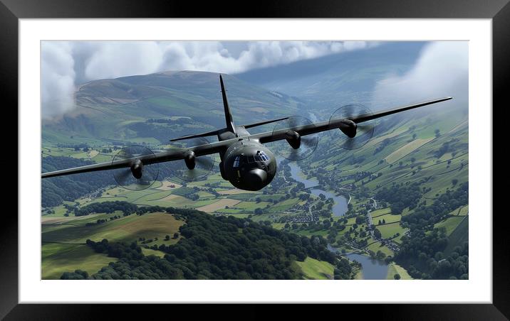 Lockheed Martin C-130J Super Hercules Framed Mounted Print by Airborne Images