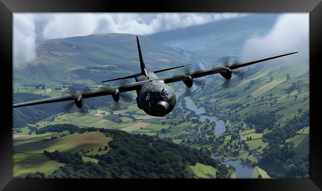 Lockheed Martin C-130J Super Hercules Framed Print by Airborne Images