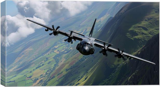 Lockheed Martin C-130J Super Hercules Canvas Print by Airborne Images