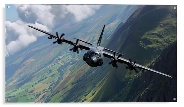 Lockheed Martin C-130J Super Hercules Acrylic by Airborne Images