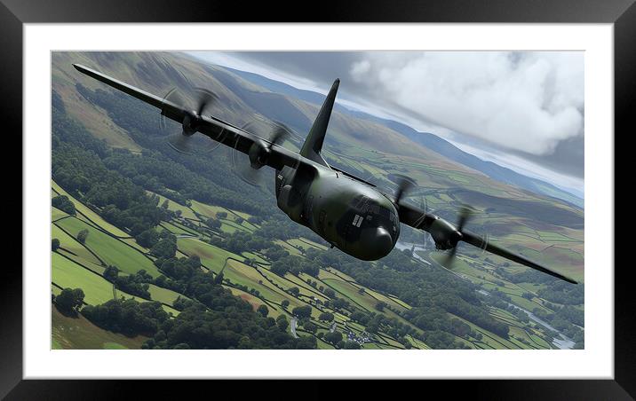 Lockheed Martin C-130J Super Hercules Framed Mounted Print by Airborne Images