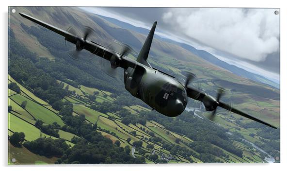 Lockheed Martin C-130J Super Hercules Acrylic by Airborne Images