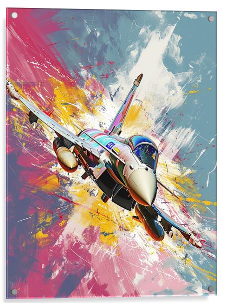 Eurofighter Typhoon Art Acrylic by Airborne Images