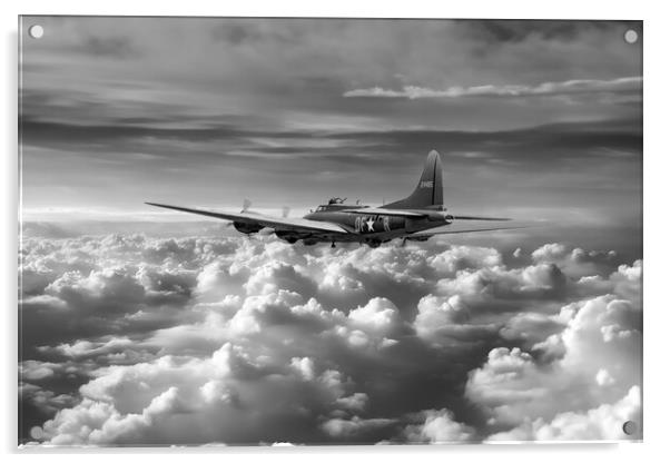 B17 Flying Fortress Sally B  Acrylic by J Biggadike