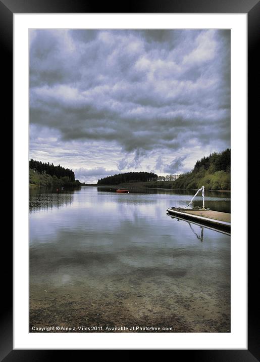Lake and Sky Framed Mounted Print by Alexia Miles