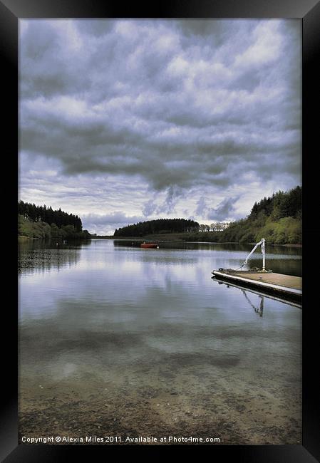 Lake and Sky Framed Print by Alexia Miles