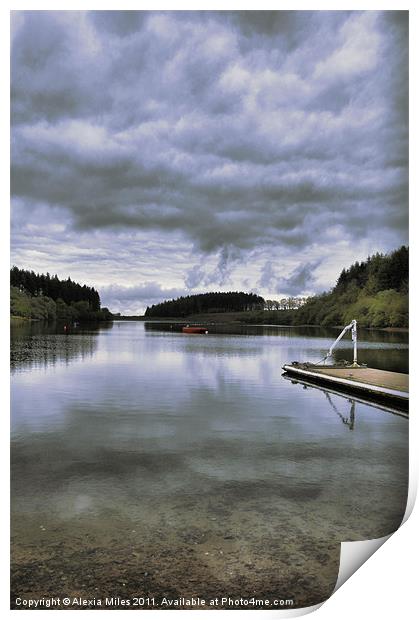 Lake and Sky Print by Alexia Miles