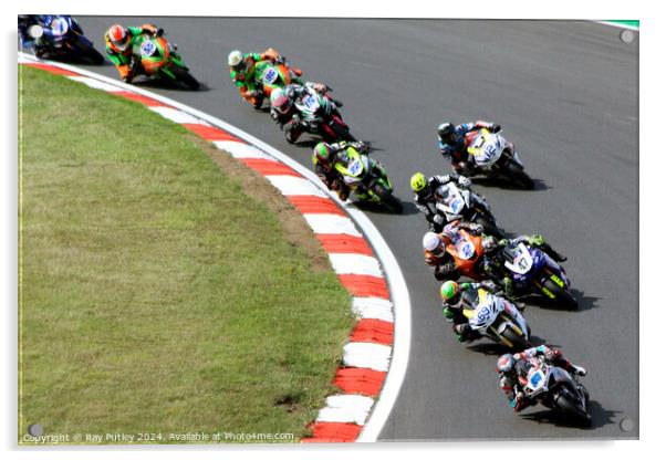 Quattro Group British Supersport & British GP2 - Brands Hatch 2023 Acrylic by Ray Putley